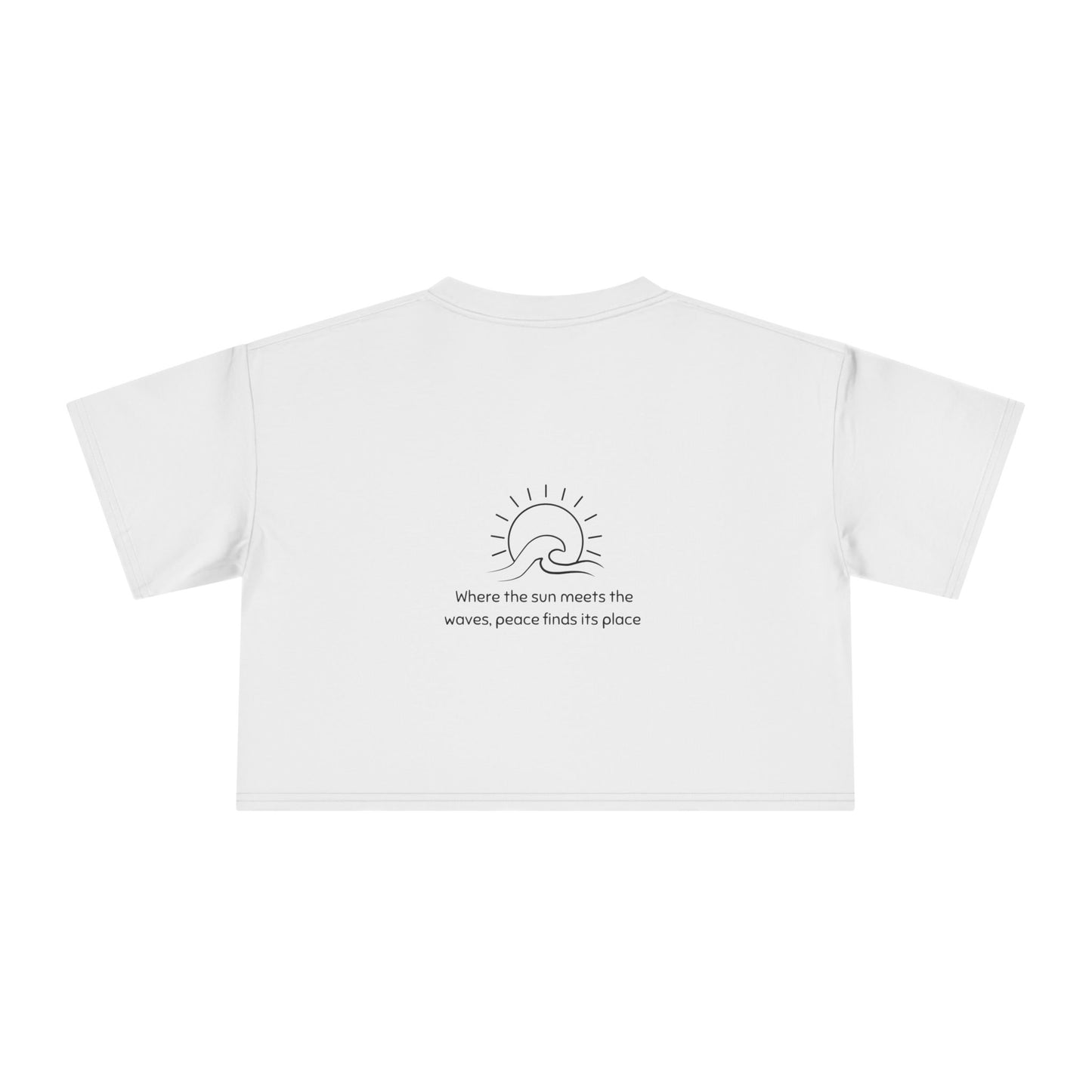 'Peace Finds Its Place' Crop Tee
