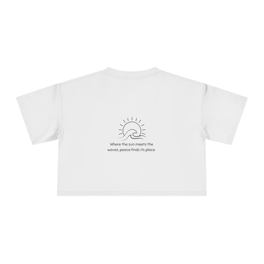 'Peace Finds Its Place' Crop Tee