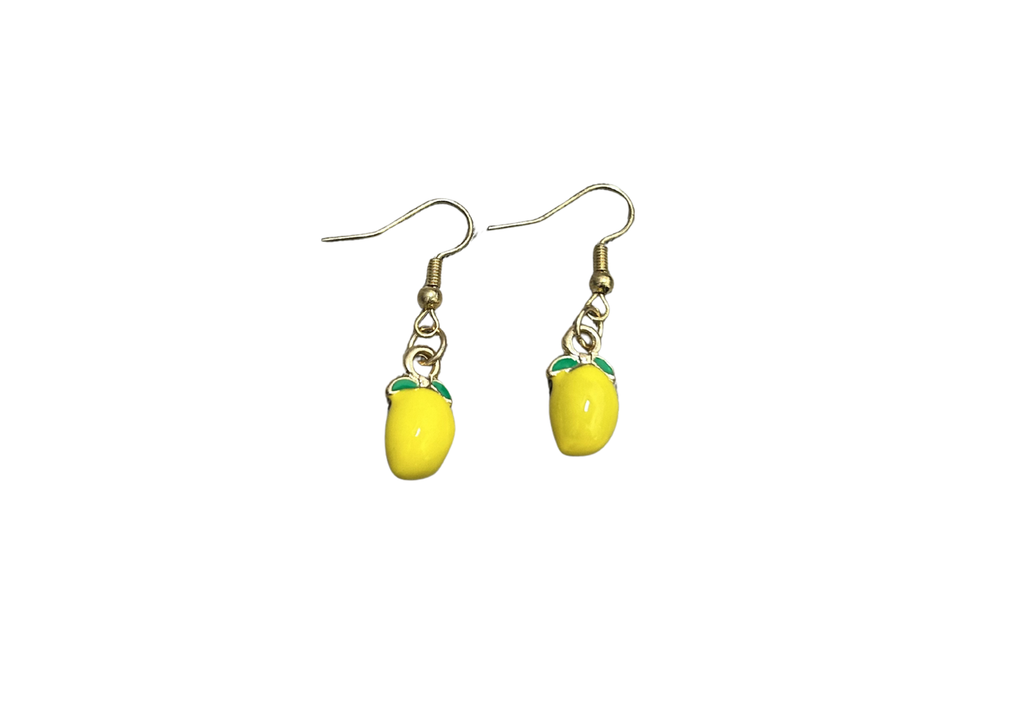 Handmade Gold-Tone Lemon Drop Earrings